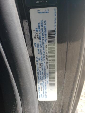 3VWED21C92M440729 - 2002 VOLKSWAGEN NEW BEETLE 黑色 照片 10