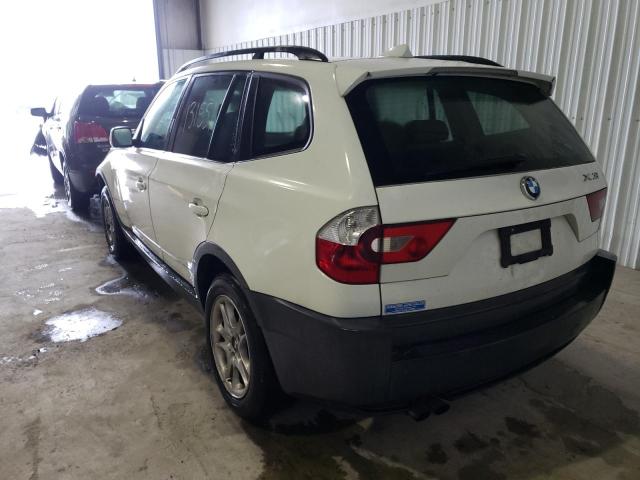 WBXPA73434WC40123 - 2004 BMW X3 2.5I WHITE photo 3