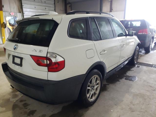 WBXPA73434WC40123 - 2004 BMW X3 2.5I WHITE photo 4