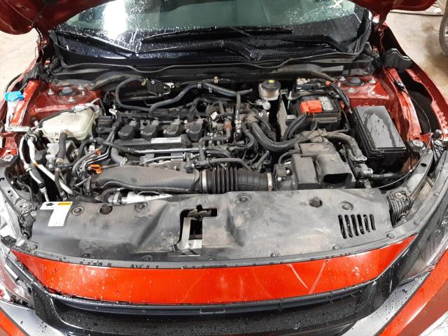 19XFC1F31KE207970 - 2019 HONDA CIVIC EX BURGUNDY photo 7