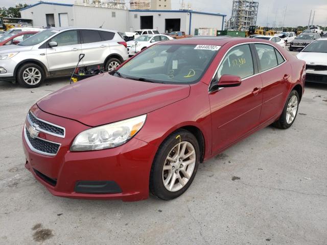 1G11D5SR8DF148748 - 2013 CHEVROLET MALIBU 1LT RED photo 2