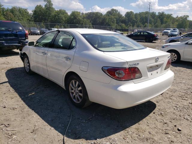 JTHBF30G436001478 - 2003 LEXUS ES 300 WHITE photo 3