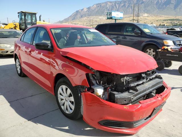 3VW2K7AJ4EM236770 - 2014 VOLKSWAGEN JETTA BASE RED photo 1