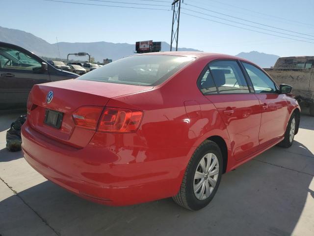 3VW2K7AJ4EM236770 - 2014 VOLKSWAGEN JETTA BASE RED photo 4