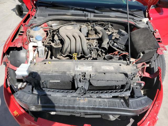 3VW2K7AJ4EM236770 - 2014 VOLKSWAGEN JETTA BASE RED photo 7