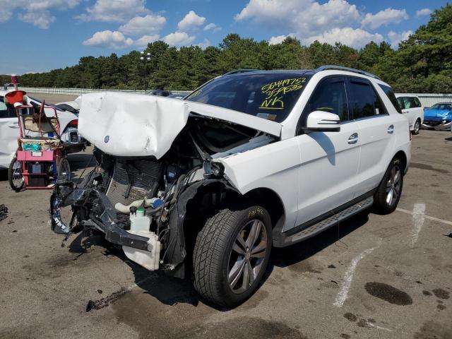 4JGDA5HB3EA359535 - 2014 MERCEDES-BENZ ML 350 4MA WHITE photo 2