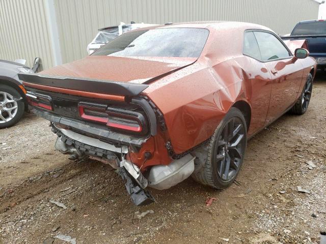 2C3CDZAG9MH514081 - 2021 DODGE CHALLENGER ORANGE photo 4