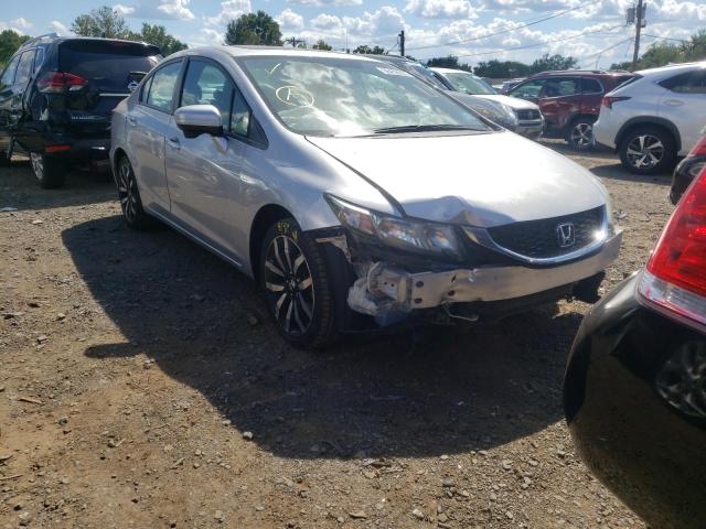 19XFB2F97FE213095 - 2015 HONDA CIVIC EXL فضي صورة 1