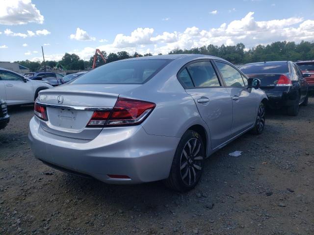 19XFB2F97FE213095 - 2015 HONDA CIVIC EXL فضي صورة 4