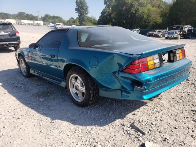 1G1FP23E2ML160161 - 1991 CHEVROLET CAMARO RS TURQUOISE photo 3