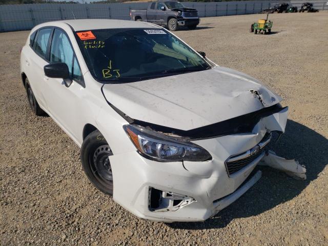 4S3GTAA66H3715986 - 2017 SUBARU IMPREZA WHITE photo 1