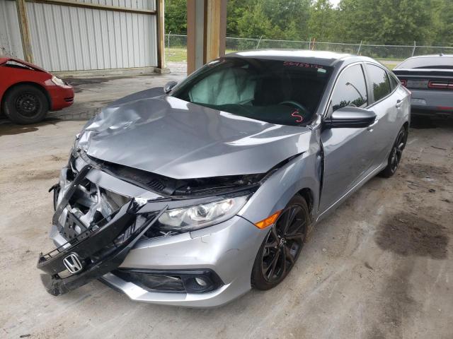 2HGFC2F86LH551030 - 2020 HONDA CIVIC SPOR GRAY photo 2