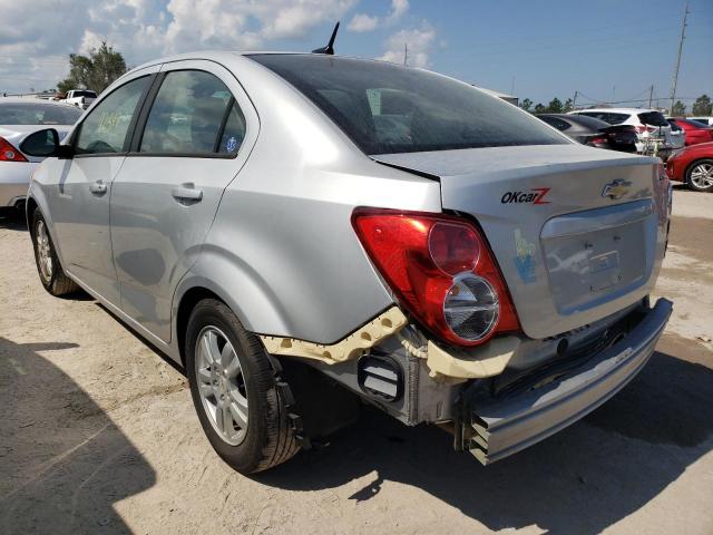 1G1JA5SH2C4150120 - 2012 CHEVROLET SONIC LS SILVER photo 3