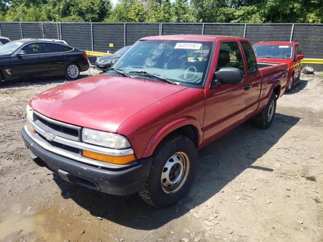 1GCDT19X638162266 - 2003 CHEVROLET S TRUCK S1 RED photo 2