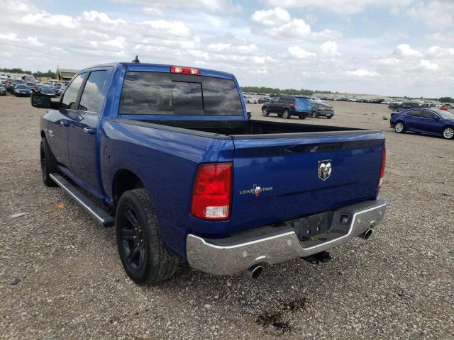 1C6RR6LT8JS200160 - 2018 RAM 1500 SLT BLUE photo 3