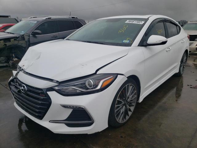 KMHD04LB6JU720351 - 2018 HYUNDAI ELANTRA SP WHITE photo 2