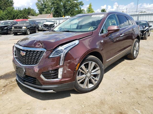 1GYKNDR44NZ123840 - 2022 CADILLAC XT5 PREMIU MAROON photo 2