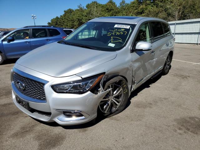 5N1DL0MM7LC547657 - 2020 INFINITI QX60 LUXE SILVER photo 2