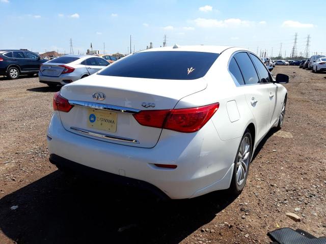 JN1EV7AP2GM306487 - 2016 INFINITI Q50 PREMIU WHITE photo 4