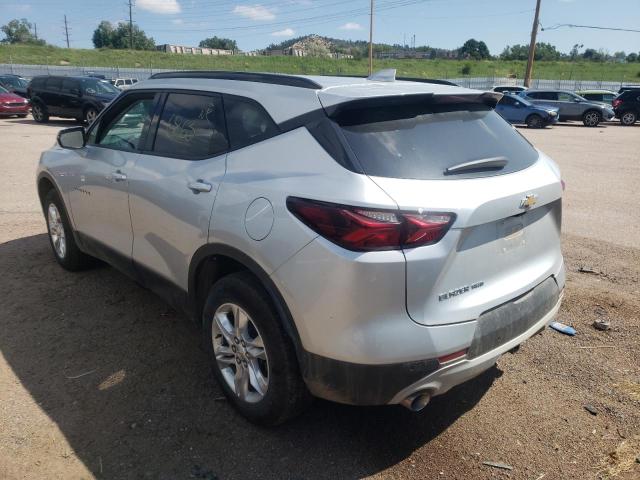 3GNKBJR48NS147754 - 2022 CHEVROLET BLAZER 3LT SILVER photo 3