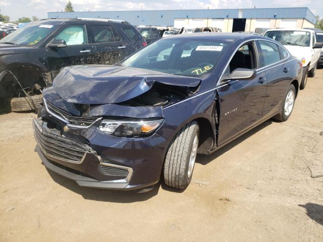 1G1ZB5ST3JF161116 - 2018 CHEVROLET MALIBU LS BLUE photo 2