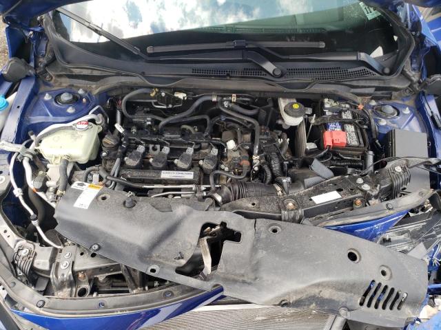 2HGFC3B34KH352590 - 2019 HONDA CIVIC EX BLUE photo 7