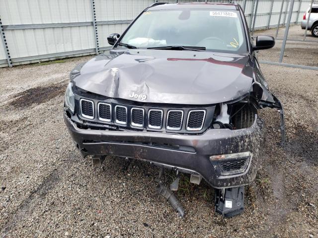 3C4NJCAB4LT121772 - 2020 JEEP COMPASS SP GRAY photo 9