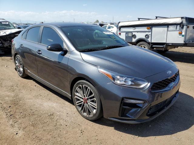 3KPF44AC8ME293609 - 2021 KIA FORTE GT CHARCOAL photo 1