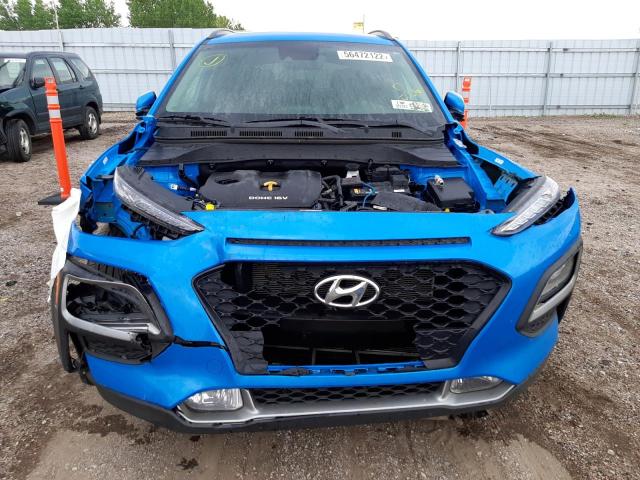 KM8K6CAA1LU560036 - 2020 HYUNDAI KONA SEL P BLUE photo 9