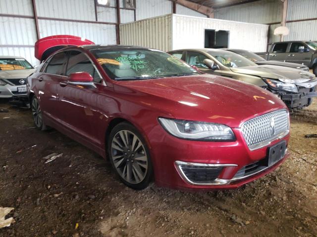 3LN6L5MU9HR639724 - 2017 LINCOLN MKZ HYBRID BURGUNDY photo 1