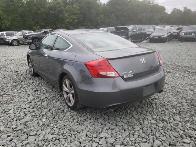 1HGCS2B86CA006763 - 2012 HONDA ACCORD EXL GRAY photo 3