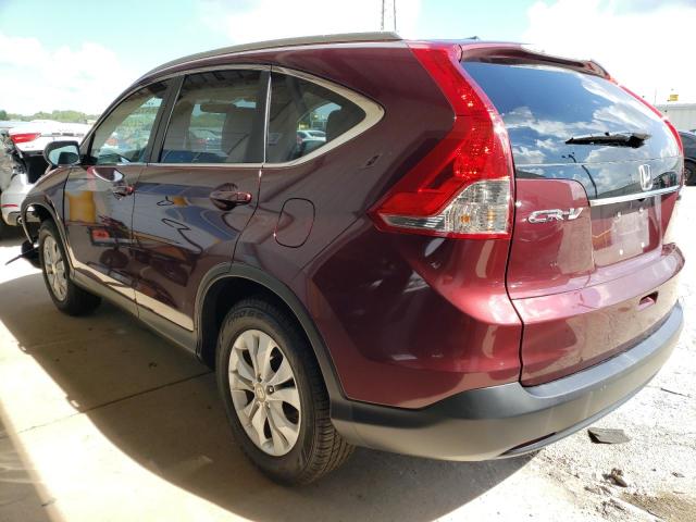 5J6RM4H76EL010763 - 2014 HONDA CR-V EXL BURGUNDY photo 3