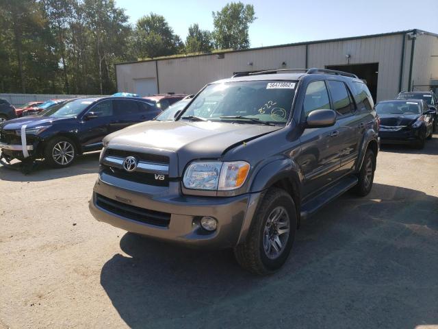 5TDBT48A75S253079 - 2005 TOYOTA SEQUOIA LI GRAY photo 2