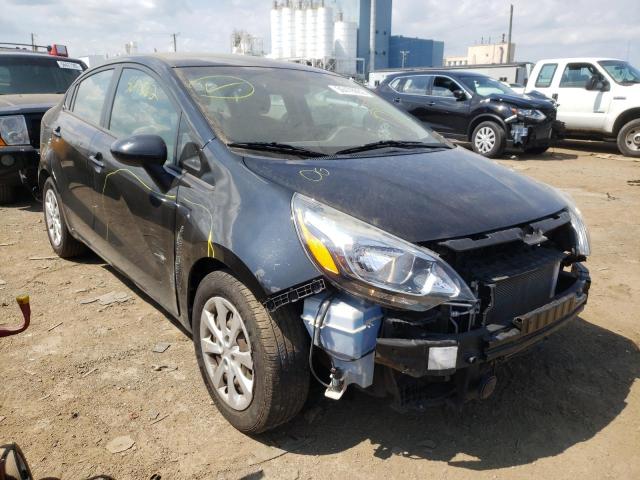 KNADM4A35H6027531 - 2017 KIA RIO LX BLACK photo 1