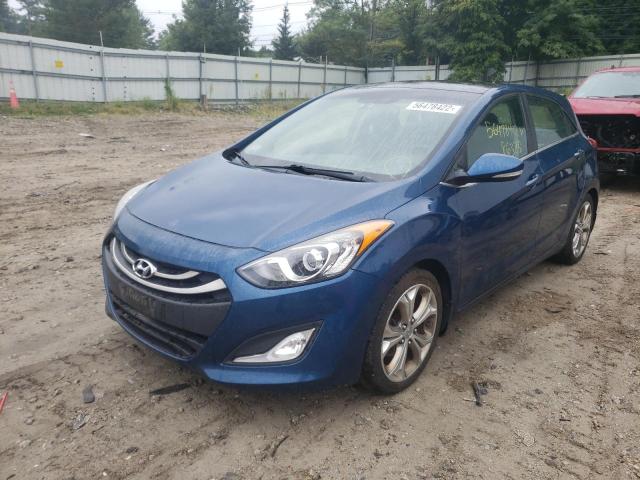 KMHD35LE3DU133195 - 2013 HYUNDAI ELANTRA GT BLUE photo 2