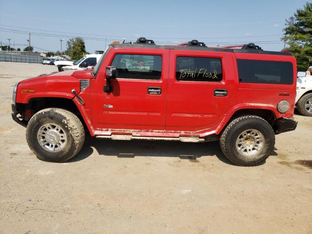 5GRGN23U67H106957 - 2007 HUMMER H2 RED photo 9