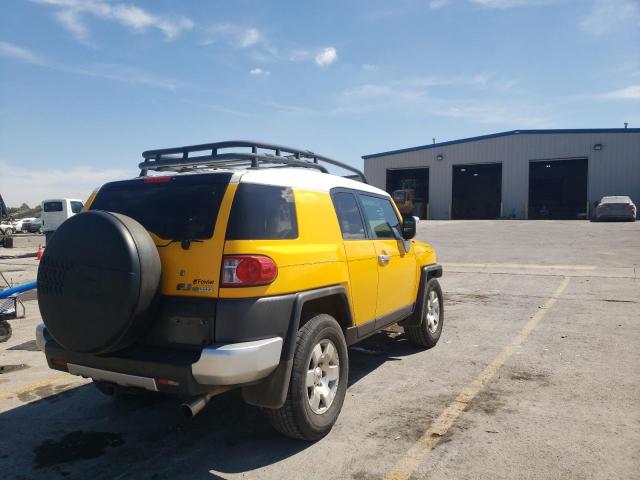 JTEZU11F28K004003 - 2008 TOYOTA FJ CRUISER YELLOW photo 4