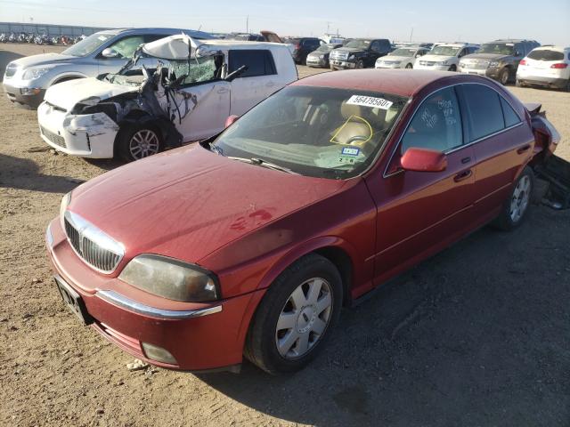 1LNHM86S75Y614496 - 2005 LINCOLN LS RED photo 2