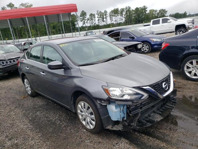 3N1AB7AP0KY351537 - 2019 NISSAN SENTRA S GRAY photo 1