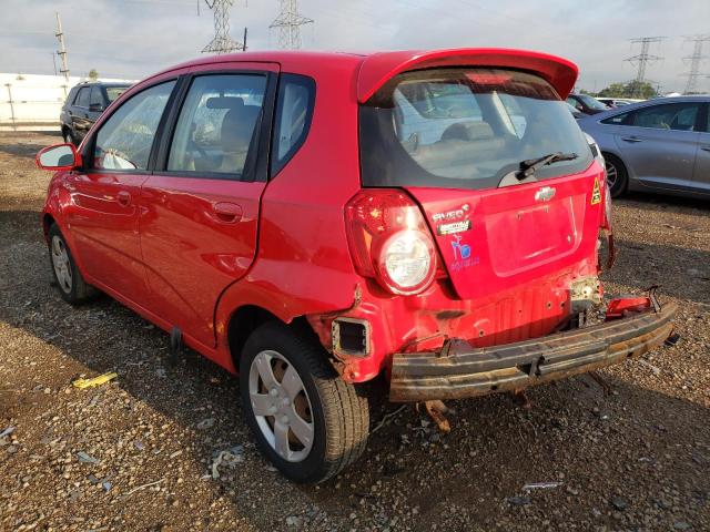 KL1TD66E99B654592 - 2009 CHEVROLET AVEO LS 红色 照片 3