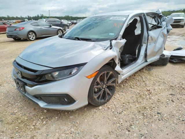 19XFC2E8XKE006331 - 2019 HONDA CIVIC SPOR SILVER photo 2