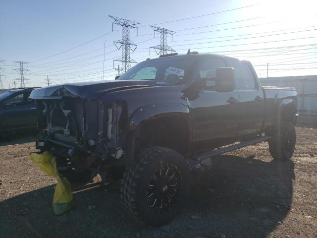 1GCHK23668F175483 - 2008 CHEVROLET SILVERADO BLACK photo 2