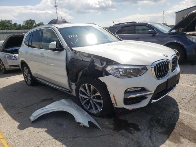 5UXTR9C55KLD97707 - 2019 BMW X3 XDRIVE3 WHITE photo 1