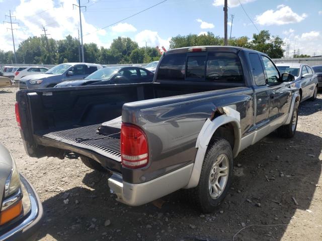 1B7GL42X32S658510 - 2002 DODGE DAKOTA GRAY photo 4