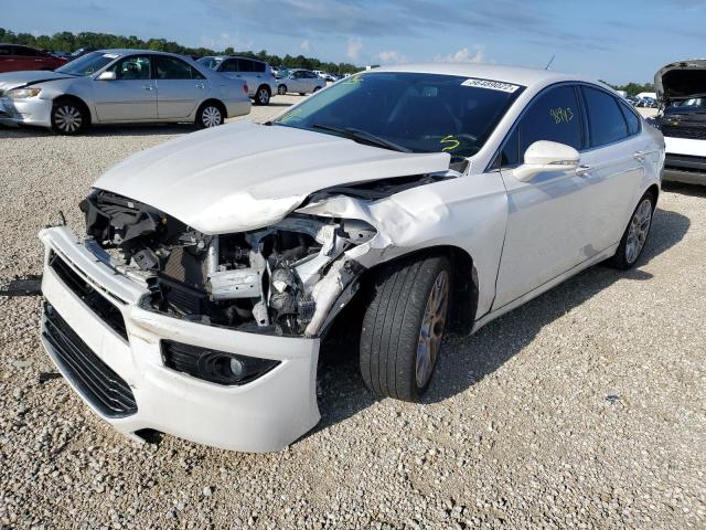 3FA6P0K91ER252306 - 2014 FORD FUSION TIT WHITE photo 2