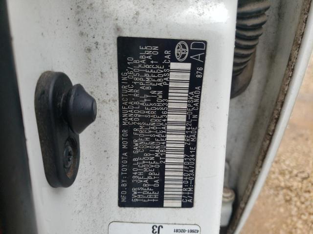 2T1BU4EEXAC436533 - 2010 TOYOTA COROLLA BASE  照片 10