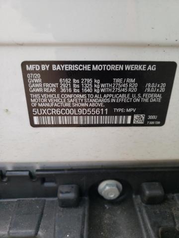 5UXCR6C00L9D55611 - 2020 BMW X5 XDRIVE4 白色 照片 10