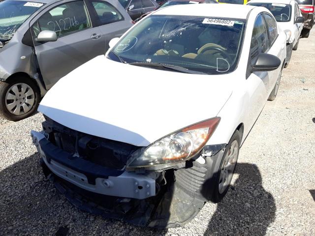 JM1BL1SF0A1278335 - 2010 MAZDA 3 I WHITE photo 2