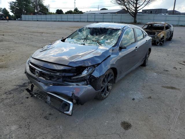 19XFC2F80KE039496 - 2019 HONDA CIVIC SPOR GRAY photo 2