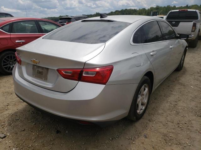 1G1ZB5STXJF103312 - 2018 CHEVROLET MALIBU LS SILVER photo 4